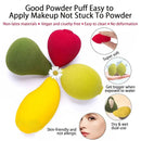 Makeup Sponges | Lime Strawberry Avocado Mango Shaped Makeup Blender For Liquid Foundation | Cream Or Powder Blending - Cosmetic Applicator