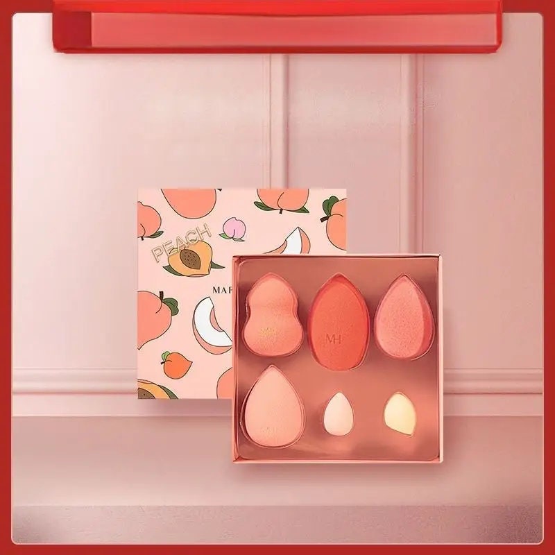 Beauty Sponge Set | Peach Sponge Makeup Sponge | Wet And Dry | Beauty Tools