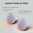 2pcs Makeup Sponges With Storage Box Makeup Sponges For Blending Liquid Foundations | Powders And Cream Flawless | Professional Streak Free