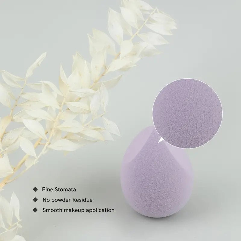 2pcs Makeup Sponges With Storage Box Makeup Sponges For Blending Liquid Foundations | Powders And Cream Flawless | Professional Streak Free