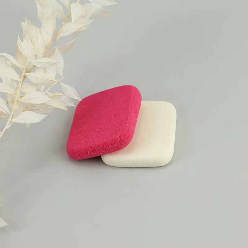 2pcs Square Makeup Sponges | Beauty Face Primer Compact Powder Puff | Blender Sponge Replacement For Cosmetic Flawless Foundation