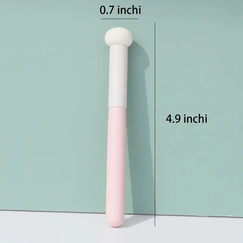 3pcs Multi Functional Mushroom Head Concealer Brush Round Sponge Head Concealing Black Eye Circles Makeup Brush Flat Head Lacrimal Brush