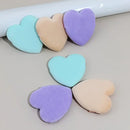6 Pcs Heart-shaped Powder Puff Soft Makeup Sponges With Strip For Women Girls | Blue Purple Skin Color