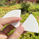 6pcs Triangle Powder Puff Curved Round Edge Leather Surface Makeup Sponges Dry And Wet Dual-use For Powder Foundation Cream