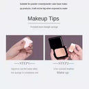 6pcs Triangle Powder Puff Curved Round Edge Leather Surface Makeup Sponges Dry And Wet Dual-use For Powder Foundation Cream