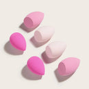 6 Pcs Makeup Sponges Set Including 2 Pcs Water Drop Shaped And 4 Pcs Slanted Cut Makeup Sponge Blender For Cream Powder And Liquid