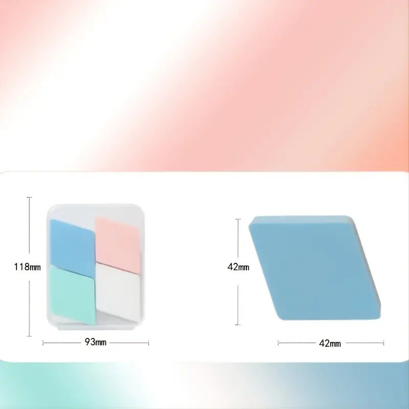 Diamond-shaped Makeup Sponge 4 Pcs Set-beauty Sponge Foundation Blending Sponge Kit For Women