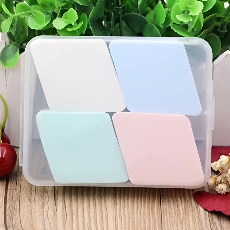 Diamond-shaped Makeup Sponge 4 Pcs Set-beauty Sponge Foundation Blending Sponge Kit For Women