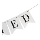 Vintage Just Married Wedding Banner | Photo Booth Bunting | Furnishing Accessories | Wedding Garland
