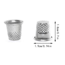 Maxmoral 20 Pieces Sewing Thimbles | Padded Thimbles | Metal Finger Protector Tool