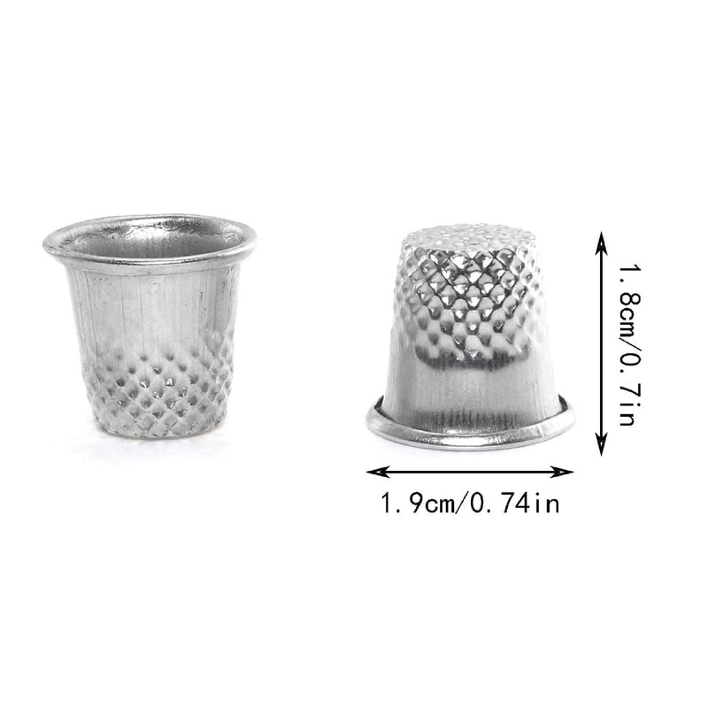 Maxmoral 20 Pieces Sewing Thimbles | Padded Thimbles | Metal Finger Protector Tool