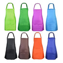 Fengek | 8 Piece Unisex Bib Apron | Colorful Bulk Kitchen Apron With 2 Roomy Pockets For Kitchen | Barbecue | Painting | To Bake