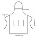 Fengek | 8 Piece Unisex Bib Apron | Colorful Bulk Kitchen Apron With 2 Roomy Pockets For Kitchen | Barbecue | Painting | To Bake