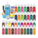 Bath Bomb Soap Dye | 36 Food Grade Concentrated Colors | Skin Safe | Liquid Based Bath Bomb Colorant