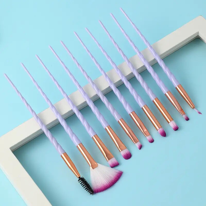 10pcs Makeup Brushes Set Makeup Tool Foundation Powder Concealer Blending Contour Cosmetic Makeup Brushes Set