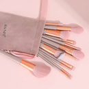 Makeup Brushes Set | 13 Pcs Pink Professional Foundation Eyeshadow Eyeliner Eyeliner Make Up Brushes With Bag
