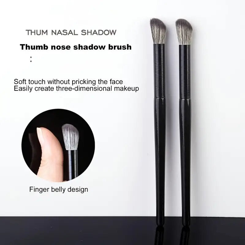 Nose Shadow Brush Angled Contour Makeup Brushes Face Bronzer Flat Nose Silhouette Eyeshadow Smudge Cosmetic Blending Make Up Tools