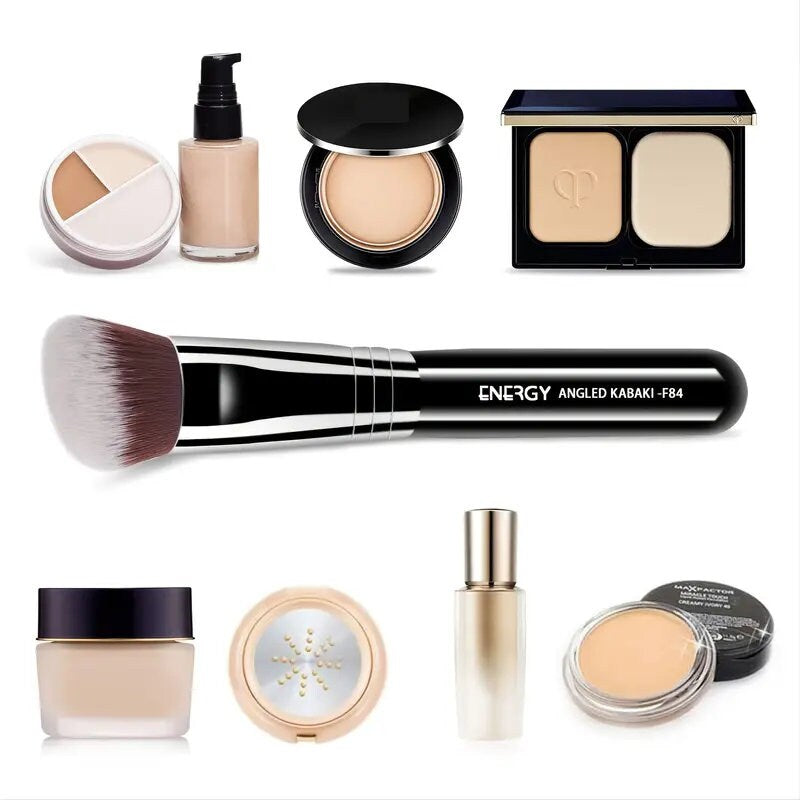 Makeup Brushes Premium Synthetic Foundation Brush Flat Top Concealer Brushes