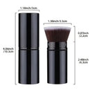 Retractable Kabuki Brush Angled Foundation Makeup Brushes Portable Travel Flat Top Bronzer Blush Brush