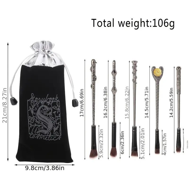 Makeup Brushes Set | 5pcs Wand Makeup Brush With Eyeshadow Brushblush Concealer Fantasy Foundation Make Up Kit For Women Girls Gift
