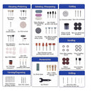 Rotary Tool Accessory Kit | 357 Piece Accessory Kit | 1/8" (3.2mm) Diameter Shanks