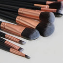 Premium Makeup Brush Set | For Makeup | Foundation | Blush | Eyeliner | Face Powder | 11 Piece Kit | Rose Gold