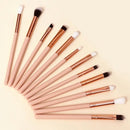 12 Pcs Makeup Brush Set Premium Synthetic Foundation Powder Concealer Eyeshadows Blush Cosmetic Makeup Brushes Kit