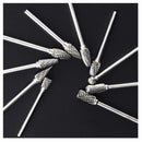 Spinning Strawberry Game | 10 Pieces Tungsten Carbide Rotary Burrs | Double Cut Point Files