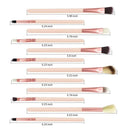 12 Pcs Makeup Brush Set Premium Synthetic Foundation Powder Concealer Eyeshadows Blush Cosmetic Makeup Brushes Kit