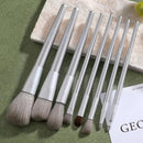 8pcs Silvery Professional Make Up Brush Set Beauty Tools Kit Eye Shadow Brush Eyebrow