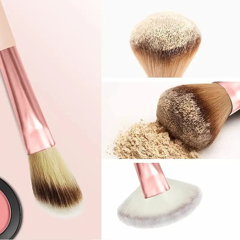 12 Pcs Makeup Brush Set Premium Synthetic Foundation Powder Concealer Eyeshadows Blush Cosmetic Makeup Brushes Kit