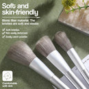 8pcs Silvery Professional Make Up Brush Set Beauty Tools Kit Eye Shadow Brush Eyebrow