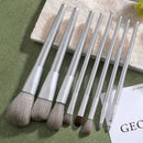 8pcs Silvery Professional Make Up Brush Set Beauty Tools Kit Eye Shadow Brush Eyebrow