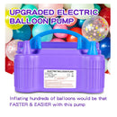 Balloon Pump Electric Balloon Inflator Double Nozzle Air Pump For Latex Balloons