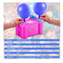 Fikowo Electric Air Balloon Pump | Portable Double Nozzle Electric Balloon Inflator for Party Decoration