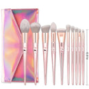 10pcs Makeup Brushes Kit With A Storage Bag Pink Beauty Tools For All Eye Shadows Eyeliners Eyebrows Foundations Blushes Foundations