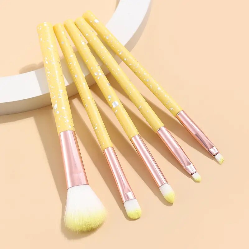 5pcs Makeup Brush Set Delicate Eye Makeup Tool Eye Shadow Powder Blending Brush Kit Gift For Girls And Women Parties And Daily Use