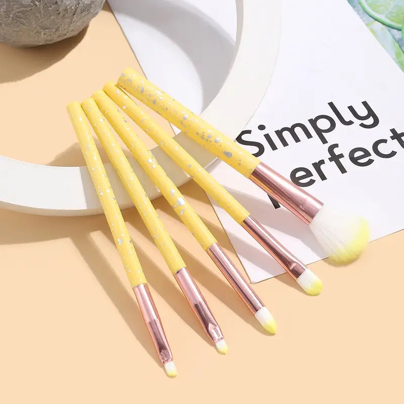 5pcs Makeup Brush Set Delicate Eye Makeup Tool Eye Shadow Powder Blending Brush Kit Gift For Girls And Women Parties And Daily Use