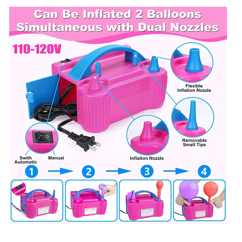 Small Dual Electric Air Latex Balloon Inflator – Will Call ONLY