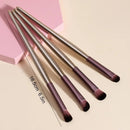 4pcs Makeup Brush Set With Wooden Handle Professional Eye Shadow Makeup Brush Kits Eyeshadow Eyeliner Blending Eyebrow Girls And Women