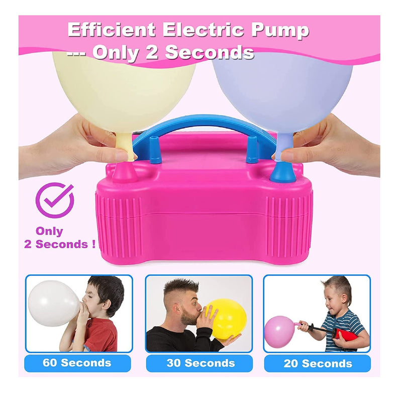 Balloon Arch Kit with Balloon Pump | 170 Pieces Electric Air Pump Balloon Inflator with Balloon Arch Stand