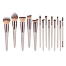 Makeup Brushes Set 14Pcs Professional Kabuki Brush Set Premium Synthetic Brush For Blush Powder Foundation Blending Concealers Eyebrow