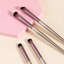 4pcs Makeup Brush Set With Wooden Handle Professional Eye Shadow Makeup Brush Kits Eyeshadow Eyeliner Blending Eyebrow Girls And Women