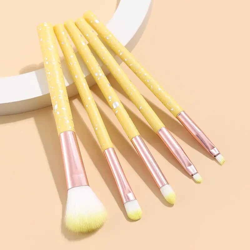 5pcs Makeup Brush Set Delicate Eye Makeup Tool Eye Shadow Powder Blending Brush Kit Gift For Girls And Women Parties And Daily Use