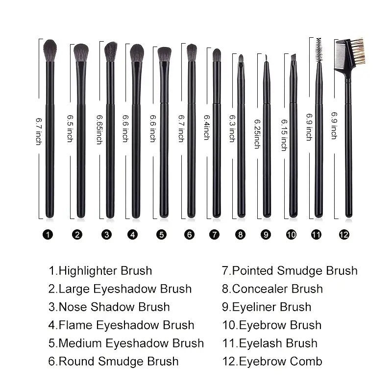 Make Up Brushes 12pcs Makeup Brush Set Fan Brush Cosmetics Power Blush Eye Shadow Make-up Kit