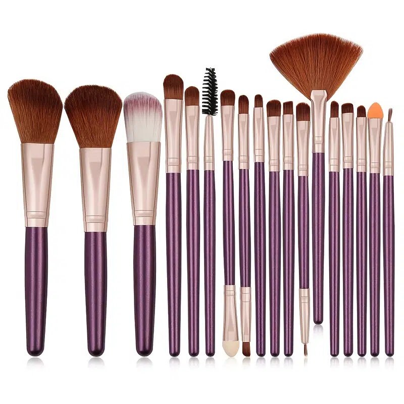18PCS Makeup Brushes Set For Eyeshadow Foundation Powder Eyeliner Multifunctional Professional Soft Nylon Bristle Full Face Makeup Tools Kit