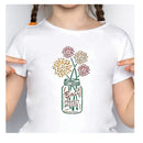 1Pc Mason Jar Floral Template 29.7x2 1 cm  | 11.6x8.3 inches Perfect Plastic Mason Jar Flower