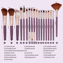 18PCS Makeup Brushes Set For Eyeshadow Foundation Powder Eyeliner Multifunctional Professional Soft Nylon Bristle Full Face Makeup Tools Kit