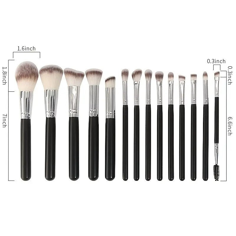 Make Up Brushes 14PCS Makeup Brush Set Makeup Tools Kit For Power Blusher Eyeshadow Highlight Bronzer