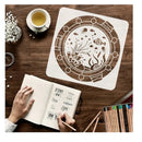 1 Underwater World Window Stencil | 11.8x11.8 Inch Underwater Creatures Stencil